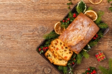 bánh mì nướng trái cây