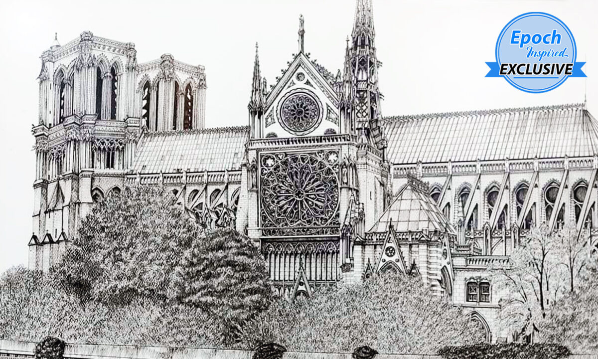 Những bức vẽ chi tiết đặc sắc các công trình kiến trúc nổi tiếng