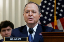 Thành viên Ủy ban 06/01, Dân biểu Adam Schiff (Dân Chủ-California) nói chuyện trong phiên điều trần thứ tư trong số tám phiên điều trần công khai mà Ủy ban 06/01 của Hạ viện đã ấn định tại Hoa Thịnh Đốn hôm 21/06/2022. (Ảnh: Jonathan Ernst/Reuters)