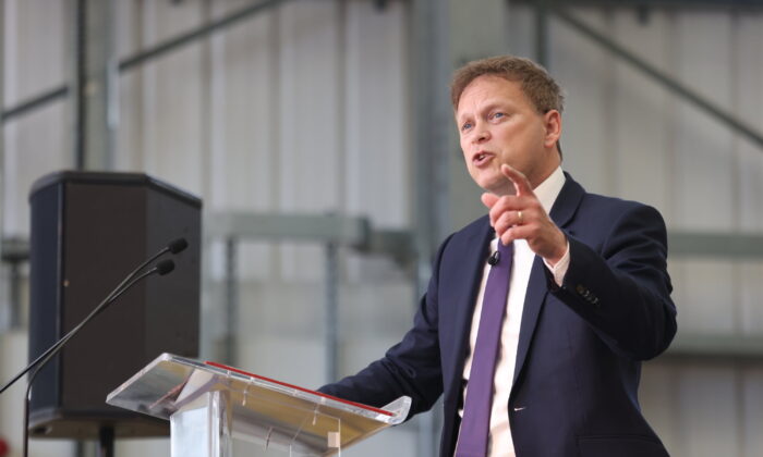 Ảnh tư liệu không đề ngày tháng của Bộ trưởng Kinh doanh Vương quốc Anh Grant Shapps. (Ảnh: PA Media)