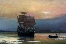 Thống đốc William Bradford áp dụng Hiệp ước Mayflower để hình thành một nền dân chủ thô sơ