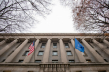 Tòa nhà Bộ Tư pháp ở Hoa Thịnh Đốn, vào ngày 09/12/2019. (Ảnh: Samuel Corum/Getty Images)