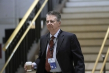 Ông John Duarte, một ứng cử viên Đảng Cộng Hòa tại Địa hạt Quốc hội số 13 của California, đến Tòa nhà Quốc hội Hoa Kỳ hôm 14/11/2022. (Ảnh: J. Scott Applewhite/AP Photo)