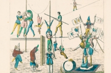 Một bức ảnh minh họa kiểu cổ điển về các tiết mục xiếc. (Ảnh: Tài sản công)