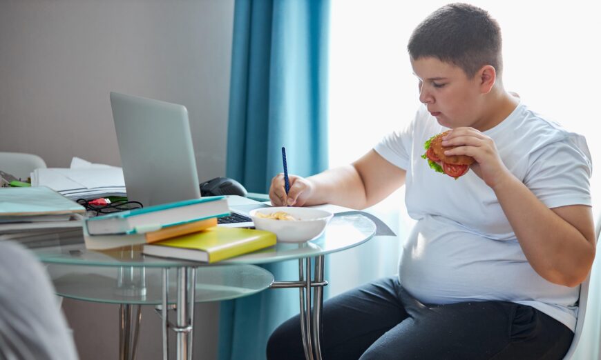 Béo phì ở trẻ em có thể hình thành một cách thức chuyển hóa kéo dài đến tuổi trưởng thành và góp phần gây ra nhiều loại bệnh. (Ảnh: UfaBizPhoto/Shutterstock)