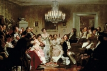 Không ngạc nhiên khi sử dụng trí tuệ nhân tạo để sáng tác đoạn kết cho “Unfinished Symphony” (Bản Giao Hưởng Dang Dở) của Schubert mang đến sự vô hồn cho tác phẩm của ông. “Schubertiade,” bức tranh về Franz Schubert do họa sĩ Julius Schmid vẽ, năm 1897. (Ảnh: Tài sản công)