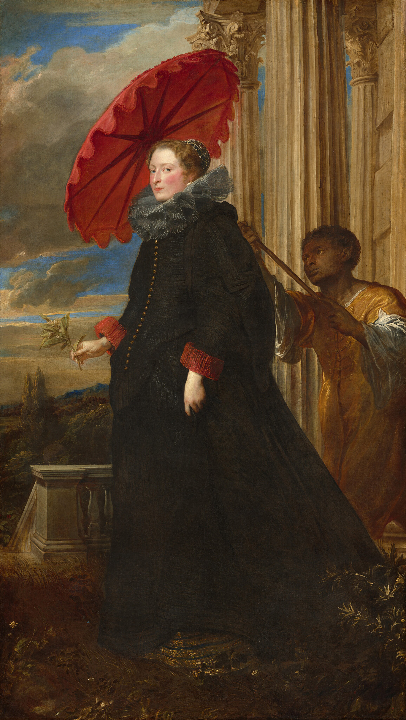 Tác phẩm “Marchesa Elena Grimaldi Cattaneo” của họa sĩ Anthony van Dyck, năm 1623. Tranh sơn dầu trên vải canvas. Phòng trưng bày Nghệ thuật Quốc Gia, thủ đô Hoa Thịnh Đốn. (Ảnh: Tài sản công)