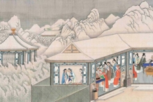 Tranh minh họa "Hồng lâu mộng" do Tôn Ôn thời nhà Thanh vẽ. (Ảnh: Tái ản công)