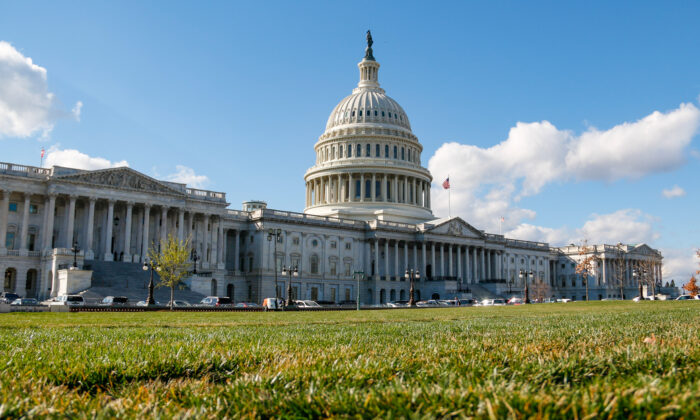 Tòa nhà Capitol Hoa Kỳ, hôm 28/02/2023. (Ảnh: Madalina Vasiliu/The Epoch Times)