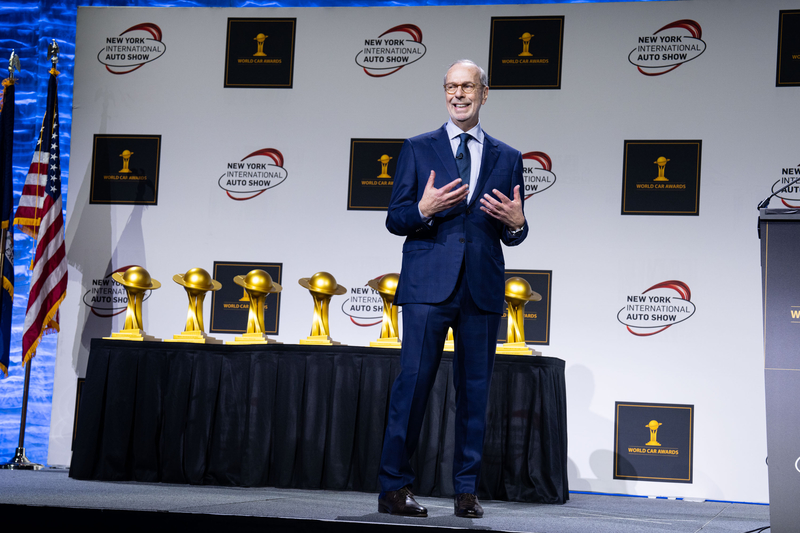 Lễ trao giải của Triển lãm Xe hơi Quốc tế New York (New York International Auto Show) đã diễn ra vào ngày 05/04/2023. (Ảnh: Đới Binh / Epoch Times)