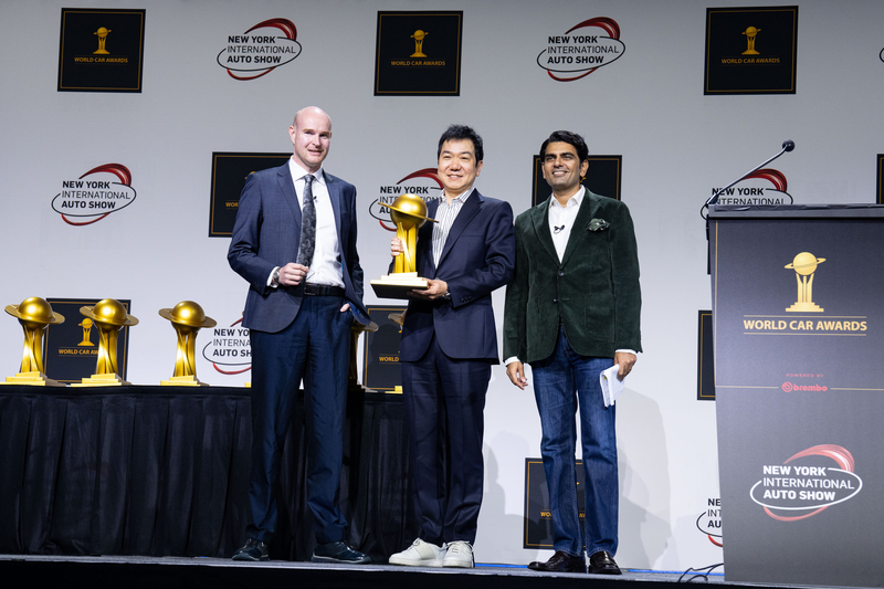 Lễ trao giải của Triển lãm Xe hơi Quốc tế New York (New York International Auto Show) đã diễn ra vào ngày 05/04/2023. (Ảnh: Đới Binh / Epoch Times)