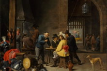 Tác phẩm “Guardroom With the Deliverance of Saint Peter” (Nhà ngục với sự giải thoát của Thánh Peter) vào khoảng năm 1645–1947, được vẽ bởi họa sĩ David Teniers the Younger. Sơn dầu trên gỗ; Kích thước: 21 3/4 inch x 29 7/8 inch. Viện bảo tàng Nghệ thuật Metropolitan, ở thành phố New York. (Ảnh: Tài sản công)