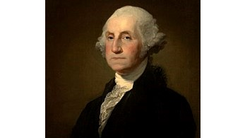 Trong bài diễn văn từ nhiệm, ngài George Washington đã tán dương thành công của Mỹ quốc và ca ngợi công cuộc tự do. Tác phẩm “Tướng George Washington từ nhiệm,” năm 1796, tranh của họa sĩ Gilbert Stuart. (Ảnh: Tài sản công)