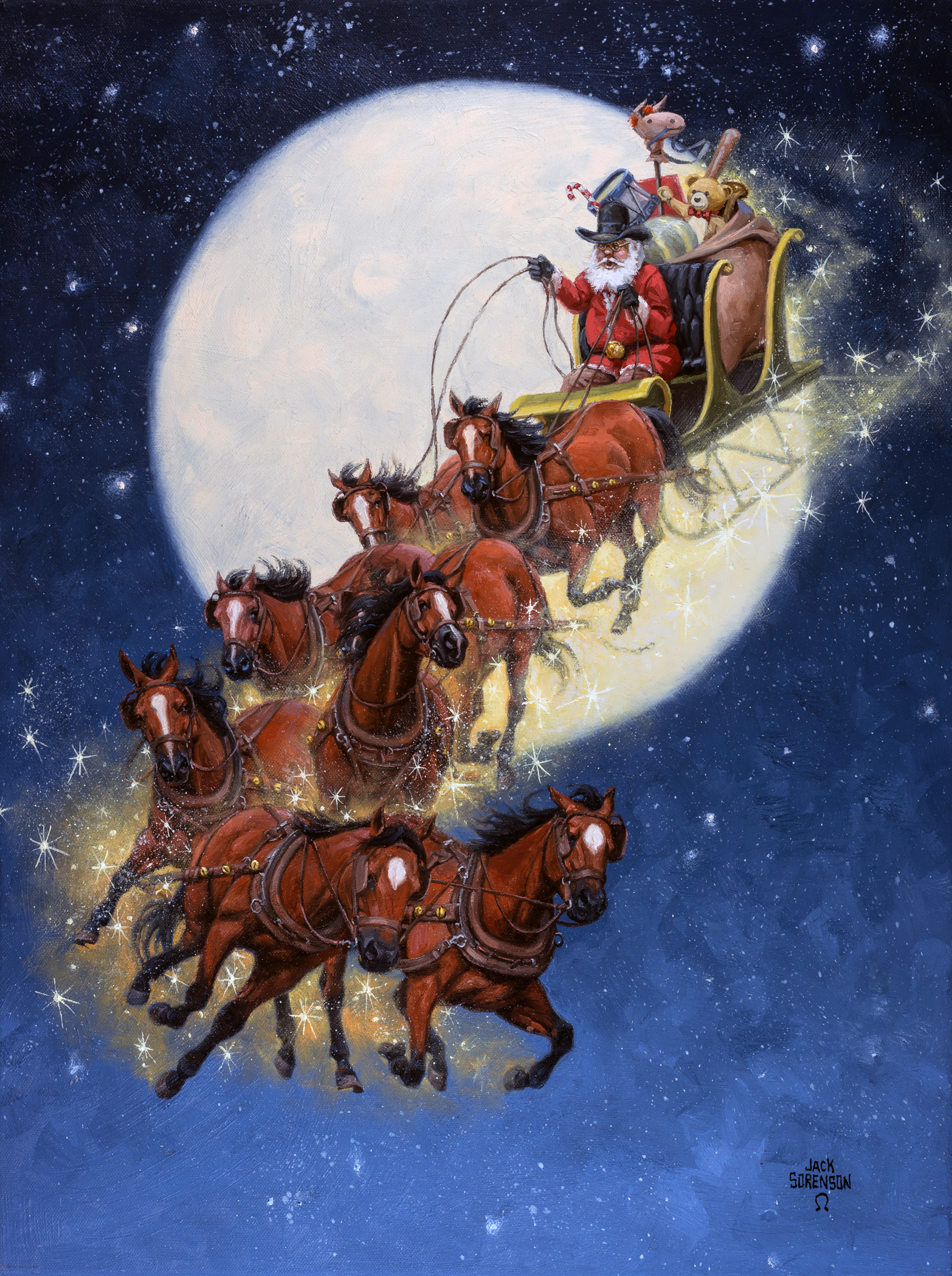 Tác phẩm “Kickin' Up Stardust” (Đánh Thức Phép Màu) vẽ bởi họa sĩ Jack Sorenson. (Ảnh: Đăng dưới sự cho phép của ©Jack Sorenson Fine Art, Inc.)