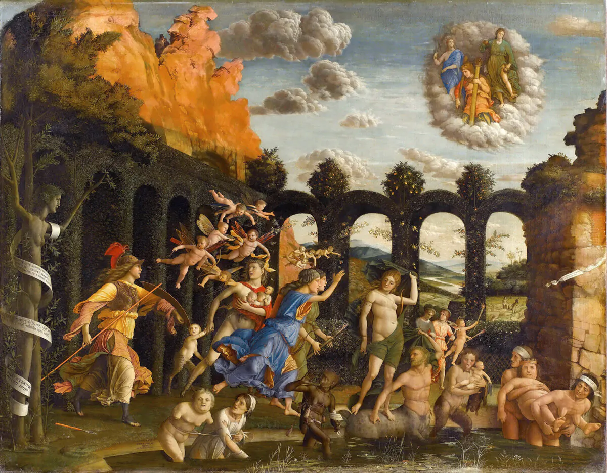 Dọn cỏ khu vườn: ‘Nữ Thần Minerva đuổi các thói xấu khỏi Khu vườn Đức hạnh’