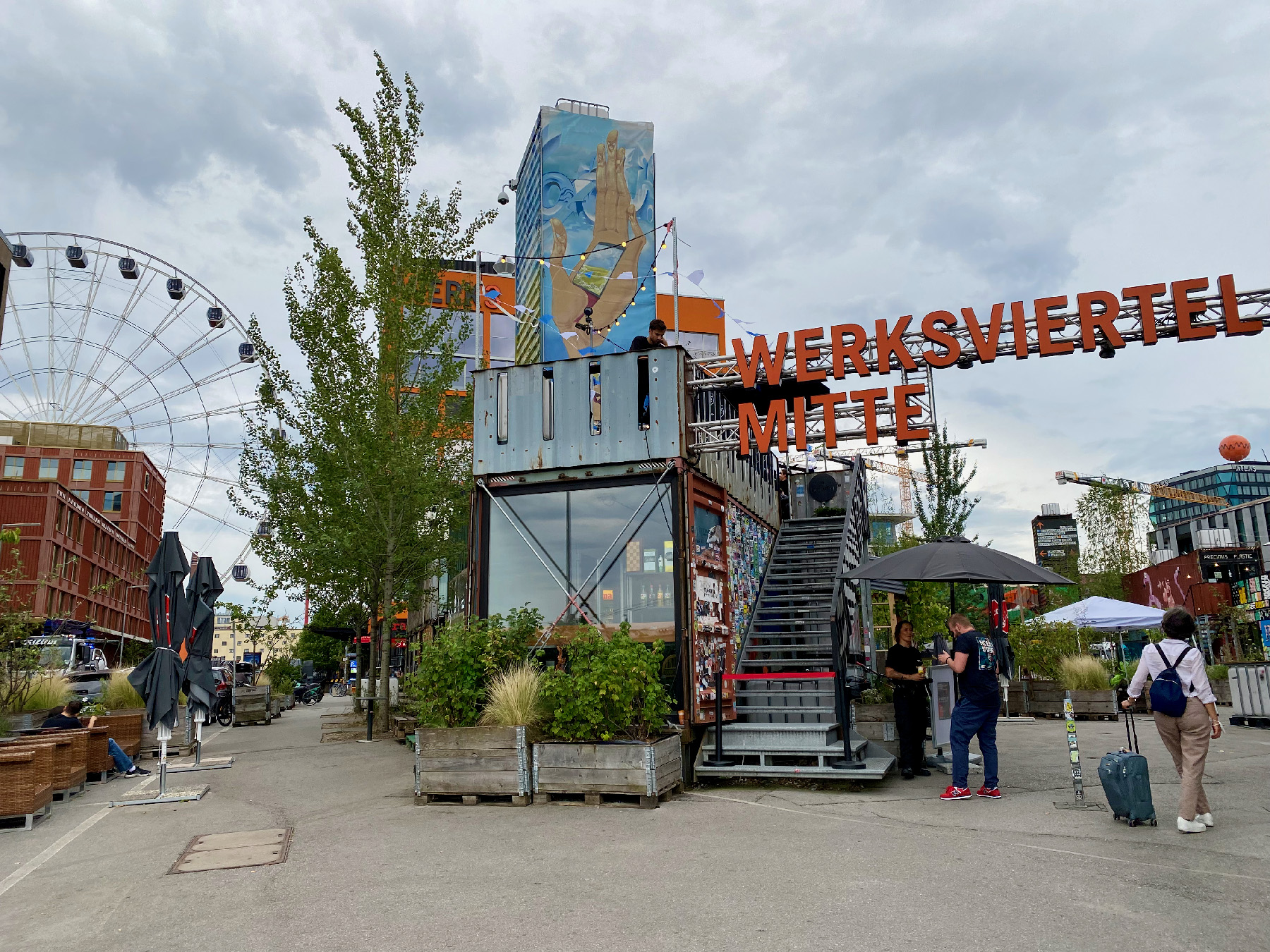 Khu phố Werksviertel-Mitte hoàn toàn mới ở Munich, Đức, nơi có các tòa nhà công nghiệp được chuyển đổi công năng bên cạnh các kiến trúc hiện đại. (Ảnh: Đăng dưới sự cho phép của tác giả Margot Black)