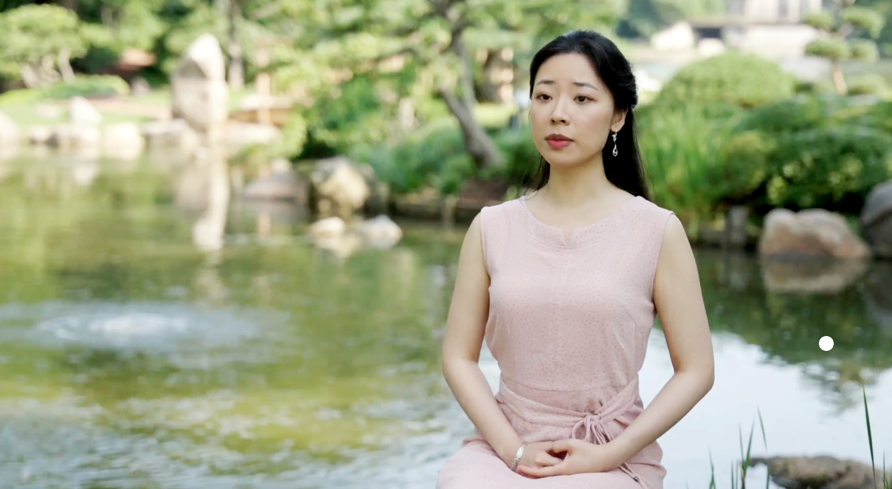 Cô Sherry Ning tham dự Cuộc thi Sắc đẹp Trung Hoa Toàn cầu của Đài truyền hình Tân Đường Nhân (NTD). (Ảnh: Đài truyền hình NTD)