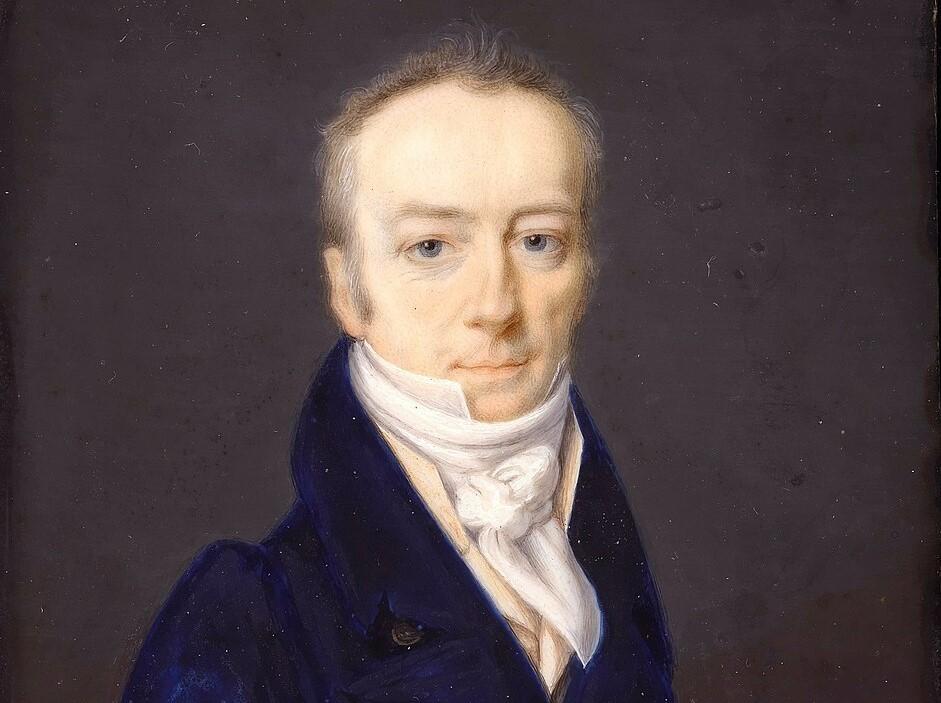 Bức chân dung của nhà hóa học James Smithson được cắt cúp từ bức tranh của họa sĩ Henri-Joseph Johns. Viện Smithsonian đã ra đời nhờ vào di chúc của ông Smithson.