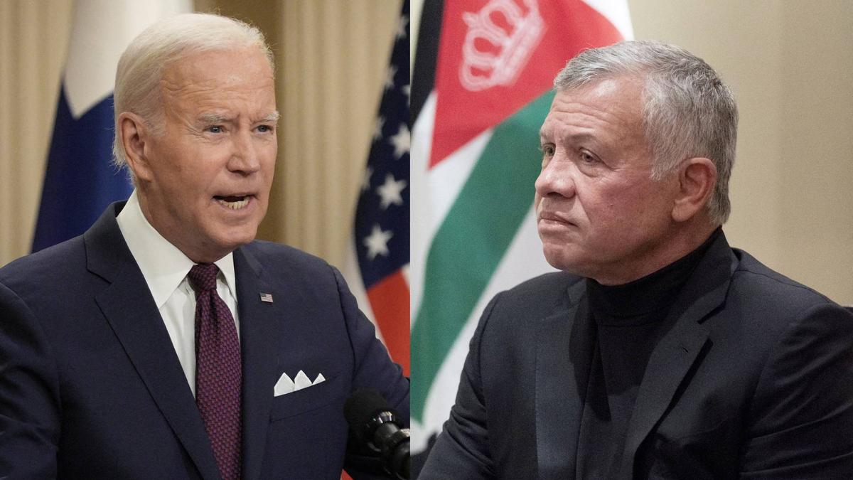 Tổng thống Hoa Kỳ Joe Biden nói trong cuộc họp báo chung với Tổng thống Phần Lan sau hội nghị thượng đỉnh các nhà lãnh đạo Hoa Kỳ-Bắc u ở Helsinki hôm 13/07/2023. (Ảnh: Alessandro Rampazzo/AFP qua Getty Images) Vua Abdullah II của Jordan lắng nghe trong cuộc gặp với Ngoại trưởng Antony Blinken tại Bayt Al Urdon ở Amman, Jordan, vào ngày 26/05/2021. (Ảnh: Alex Brandon/Pool qua AP)