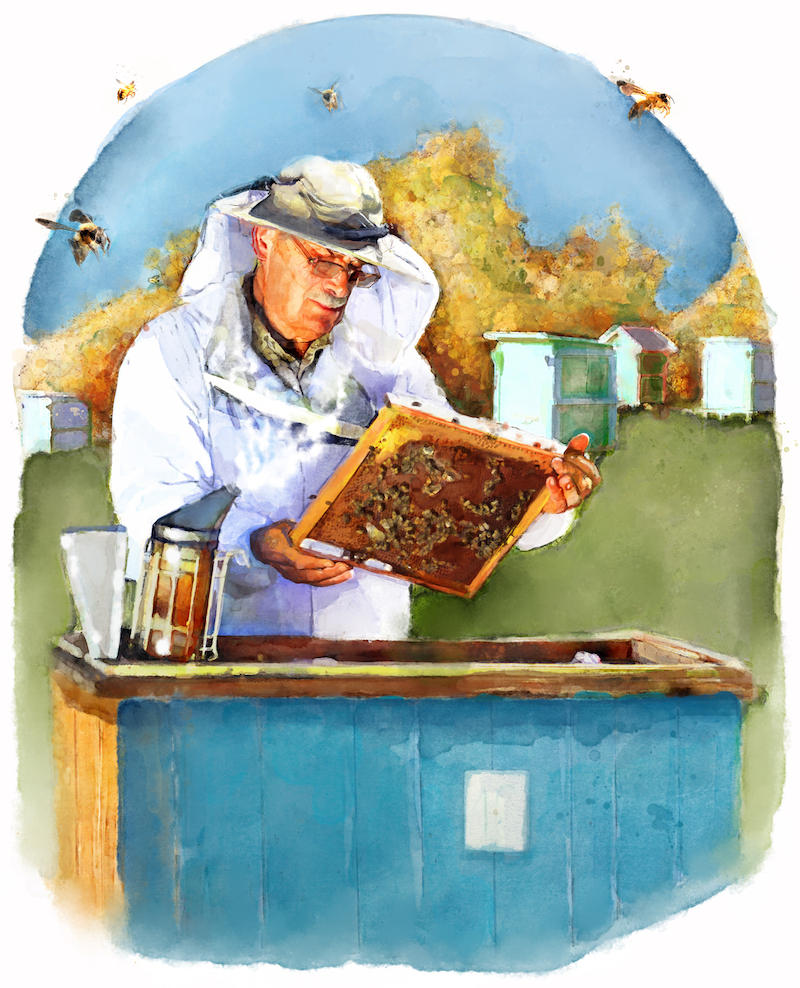 Kỹ năng làm nông rất rộng và đa dạng, từ việc làm vườn cho đến việc nuôi ong. (Ảnh: Biba Kayewich)