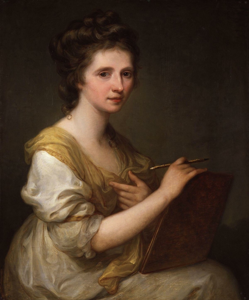 Chân dung tự họa, giữa năm 1770–1775, của họa sĩ Angelica Kauffmann. Sơn dầu trên vải canvas. Phòng trưng bày Chân dung Quốc gia, London. (Ảnh: PD-US)