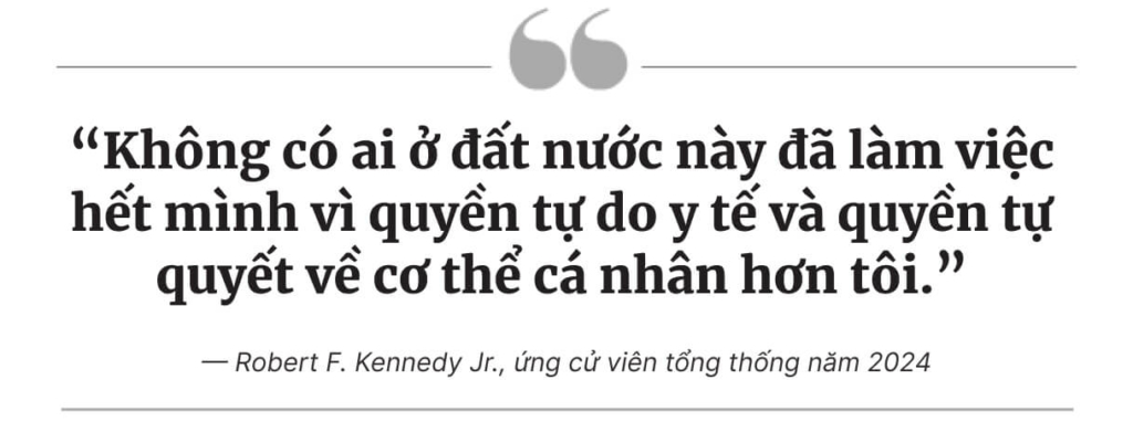 Nhiều người ủng hộ Đảng Cộng Hòa đồng tình với ông RFK về vấn đề vaccine, nhưng vẫn trung thành với ông Trump