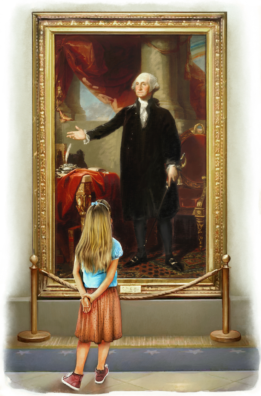 Những ví dụ từ lịch sử mang đến cơ hội để trò chuyện với trẻ em về những lý tưởng của Mỹ quốc mà đất nước chúng ta vốn được thành lập dựa trên đó. (Ảnh: Biba Kayewich)