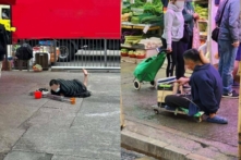 Cảnh sát đã bắt giữ một số người ăn xin trên đường phố Hồng Kông vào năm 2023. (Ảnh: Được đăng dưới sự cho phép của Lực lượng Cảnh sát Hồng Kông)