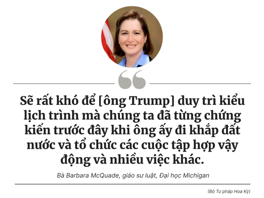 Cựu TT Trump đối mặt với lịch trình chồng chéo giữa chiến dịch tranh cử và cuộc chiến pháp lý năm 2024