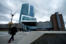 Tòa nhà trụ sở của Ngân hàng Trung ương u Châu (ECB) ở Frankfurt, Đức, ngày 07/03/2018. (Ảnh: Ralph Orlowski/Reuters)