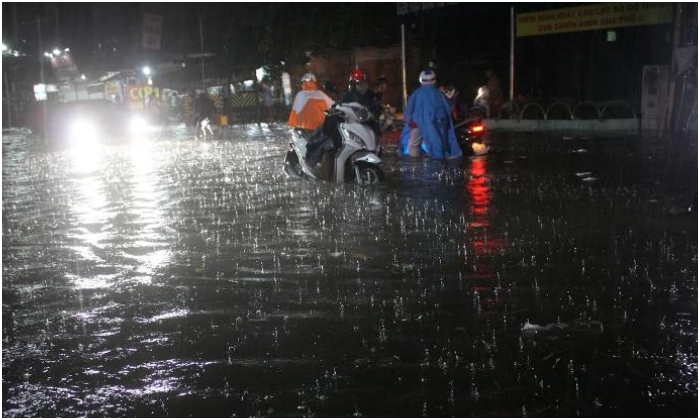 ngập nặng ở Sài Gòn