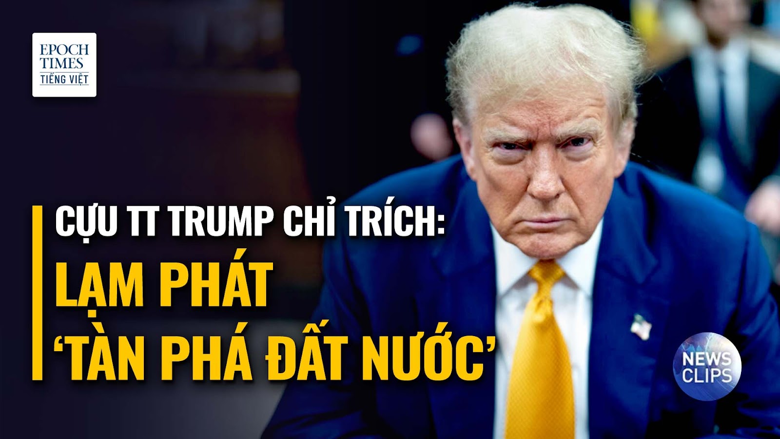 Ông Trump chỉ trích nền kinh tế trong bối cảnh lạm phát ‘tàn phá đất nước’