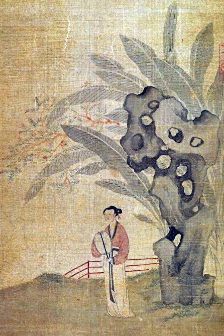 Tướng nước Lỗ Quý Văn Tử thời Xuân Thu liêm khiết không xa hoa, thê thiếp trong nhà không mặc y phục làm bằng tơ lụa. Một phần bức tranh cuộn: “Tiêu âm sĩ nữ đồ” của Văn Trưng Minh đời Minh. (Ảnh: Tài sản công)