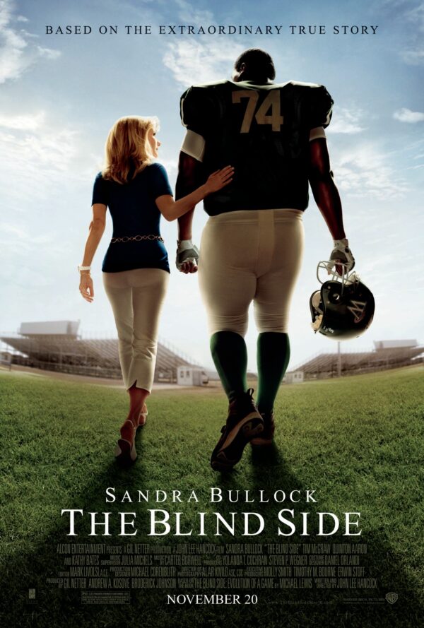 Bích chương quảng cáo bộ phim “The Blind Side” (Góc Khuất) (Ảnh: Hãng phim Warner Bros)