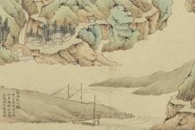 Những người thân thích trong một gia đình trên đường đời chỉ là một chặng chuyển tiếp ngắn ngủi. Tranh “Bạch nhạc du đồ sách-Bạch Mã phu nhân miếu” của Tiền Cốc thời nhà Minh, do bảo tàng Cố Cung quốc gia Đài Loan cung cấp. (Ảnh: Tài sản công)