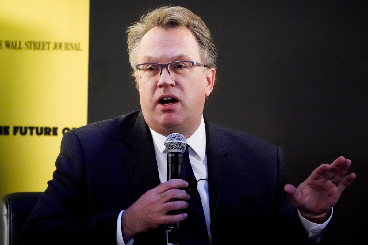 Ông John Williams, Giám đốc điều hành của Ngân hàng Dự trữ Liên bang New York, nói tại một sự kiện ở New York ngày 06/11/2019. (Ảnh: Carlo Allegri/Reuters)