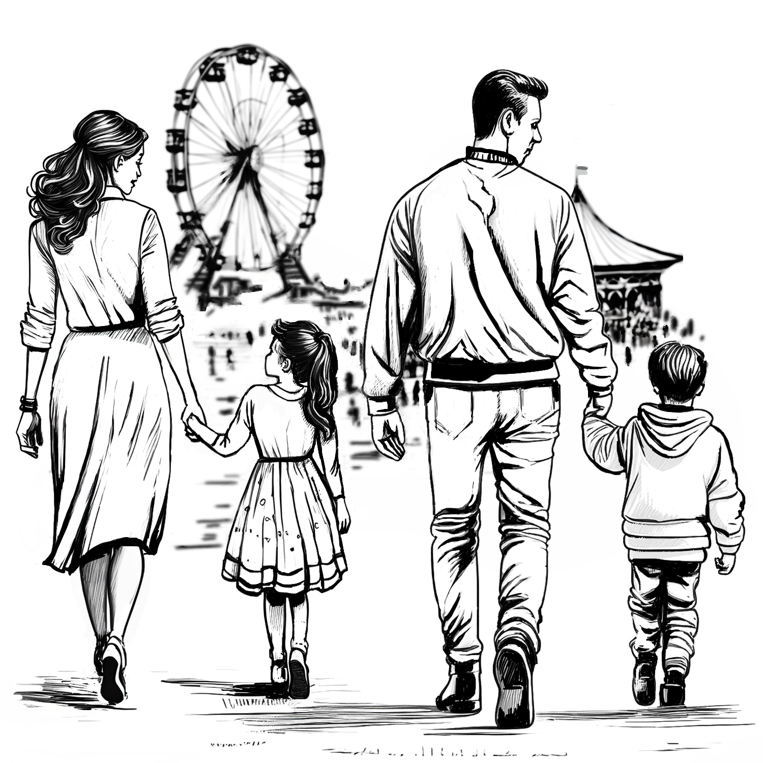 Khi đi ra nơi đông người, hãy luôn quan sát các con. (Ảnh: Biba Kayewich)