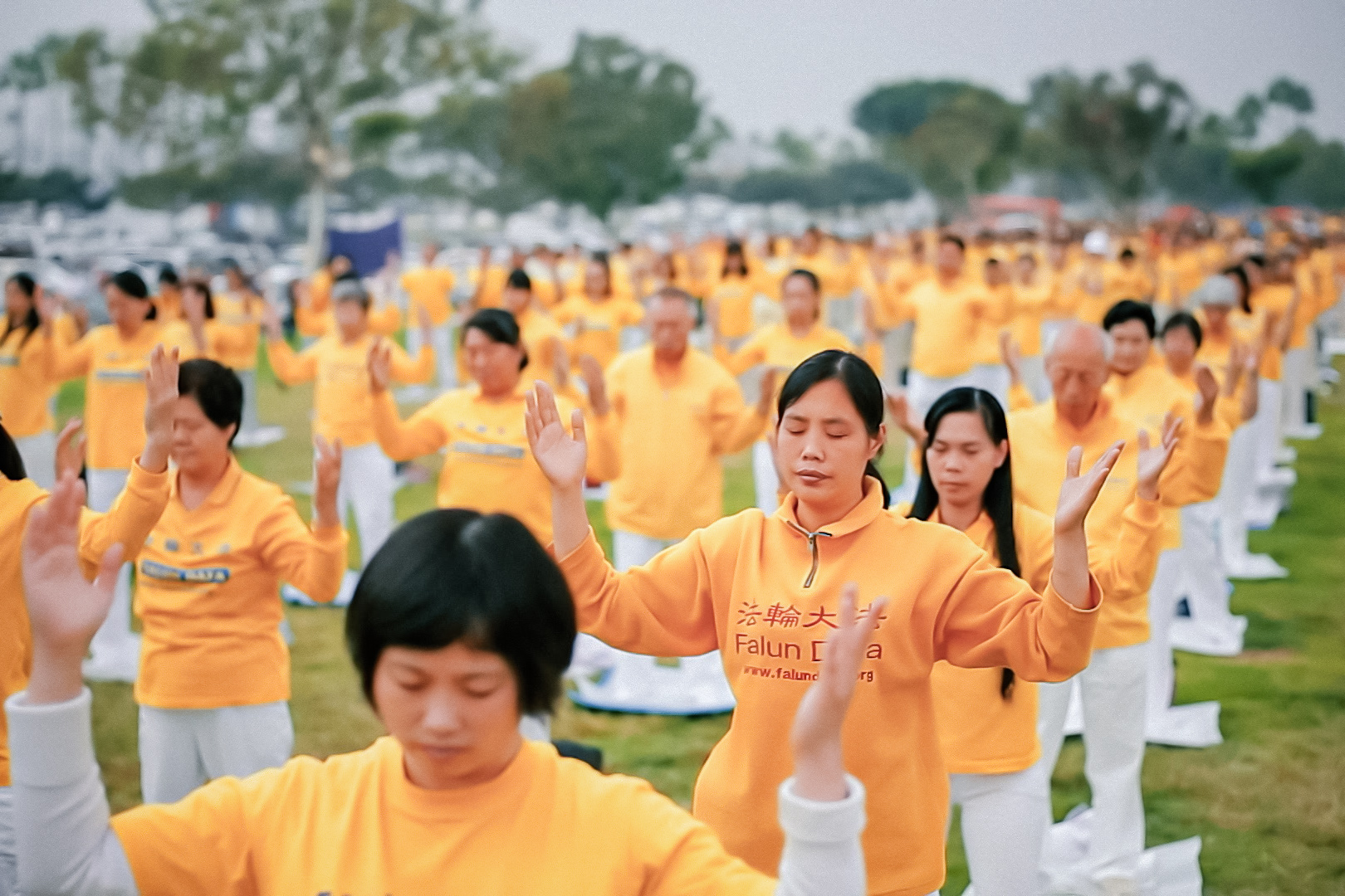 Cảnh các học viên Pháp Luân Công thực hiện một bài tập thiền định trong bộ phim tài liệu có nhan đề “State Organs” (Nội tạng Nhà nước). (Ảnh: Được đăng dưới sự cho phép của Rooyee Films)