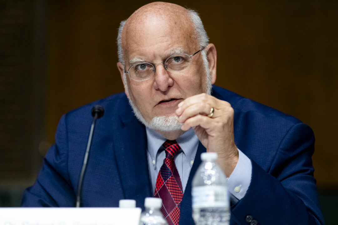 Tiến sỹ Robert Redfield, giám đốc Trung tâm Kiểm soát và Phòng ngừa Dịch bệnh (CDC), làm chứng trong phiên điều trần của Tiểu ban Phân bổ ngân sách Thượng viện Hoa Kỳ tại Capitol Hill ở Hoa Thịnh Đốn, vào ngày 02/07/2020. (Ảnh: Saul Loeb/Pool/Getty Images)