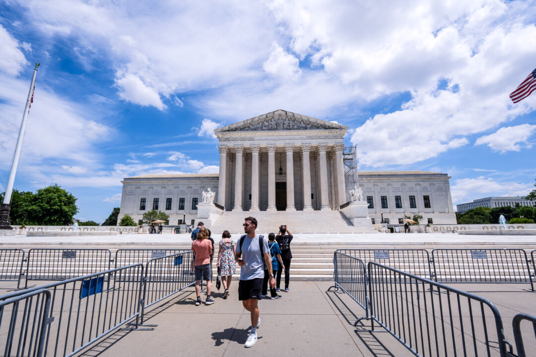 Tối cao Pháp viện Hoa Kỳ tại Hoa Thịnh Đốn, hôm 20/06/2024. (Ảnh: Madalina Vasiliu/The Epoch Times)