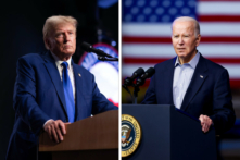 (Trái) Cựu Tổng thống Donald Trump hôm 17/05/2024. (Phải) Tổng thống Joe Biden vào ngày 29/11/2023. (Ảnh: Scott Olson/Getty Images; Michael Ciaglo/Getty Images)