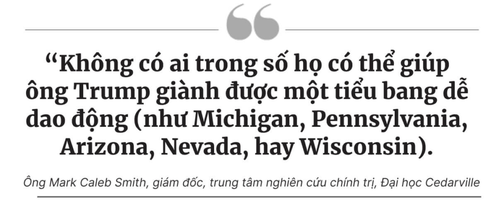 Vì sao việc ông Trump chọn ứng cử viên liên danh trong cuộc tổng tuyển cử lần này có sự khác biệt?