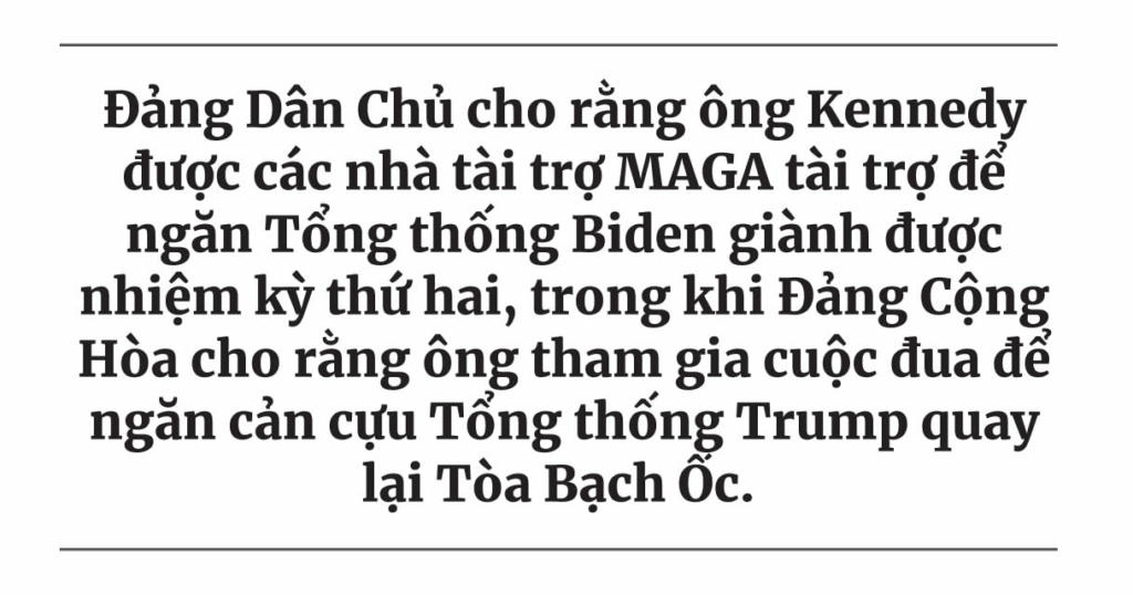 Ông Trump và ông Biden tăng cường công kích ông RFK Jr., nhân vật được cho là có thể ‘làm hỏng cuộc bầu cử’ của cả hai