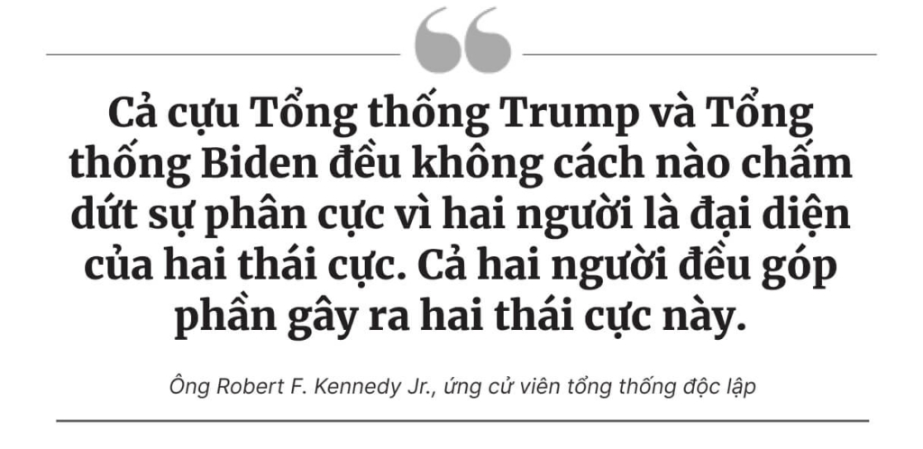 Ông Trump và ông Biden tăng cường công kích ông RFK Jr., nhân vật được cho là có thể ‘làm hỏng cuộc bầu cử’ của cả hai