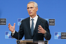 Tổng Thư ký NATO Jens Stoltenberg nói chuyện tại cuộc họp báo ở trụ sở NATO, hôm 14/06/2024. (Ảnh: Simon Wohlfahrt/AFP qua Getty Images)