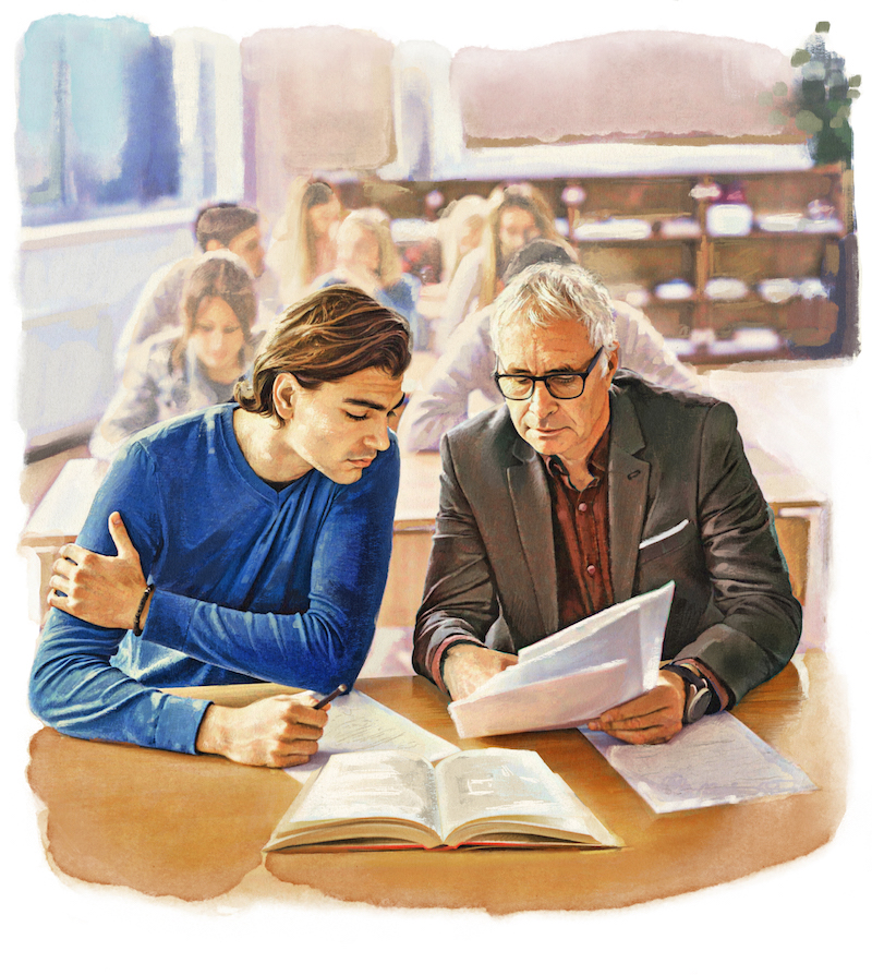 Lớp học đảo ngược (flipped classroom) làm giảm nguy cơ gian lận, đồng thời giúp giáo viên có nhiều cơ hội đưa ra góp ý cho từng học sinh hơn. (Ảnh: Biba Kayewich)