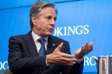 Ngoại trưởng Hoa Kỳ Antony Blinken nói trong một cuộc thảo luận về chính sách đối ngoại tại Viện Brookings ở Hoa Thịnh Đốn hôm 01/07/2024. (Ảnh: Roberto Schmidt/AFP qua Getty Images)